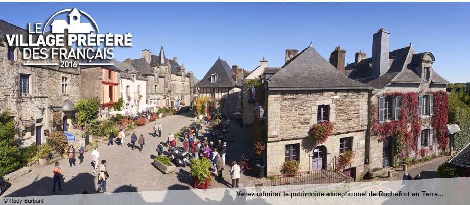 Rochefort en Terre - élu village préféré des français 2016 - à 40 kms