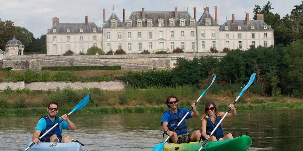 Balade en canoé kayak sur la Loire (15 min en vélo de chez nous)