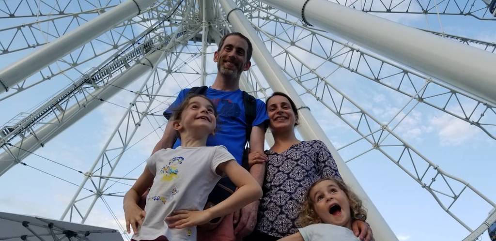 Elisa, Stéphane, Anne-Sophie et Maëlle, échange de maisons à Montréal en 2018