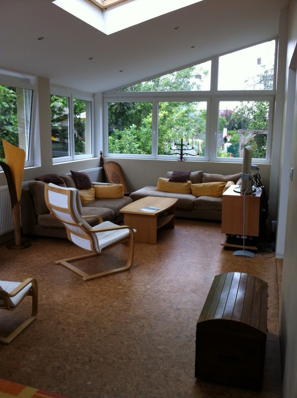 Notre nouveau salon (extension de 25m² réalisée au printemps 2014), très lumineux et agréable