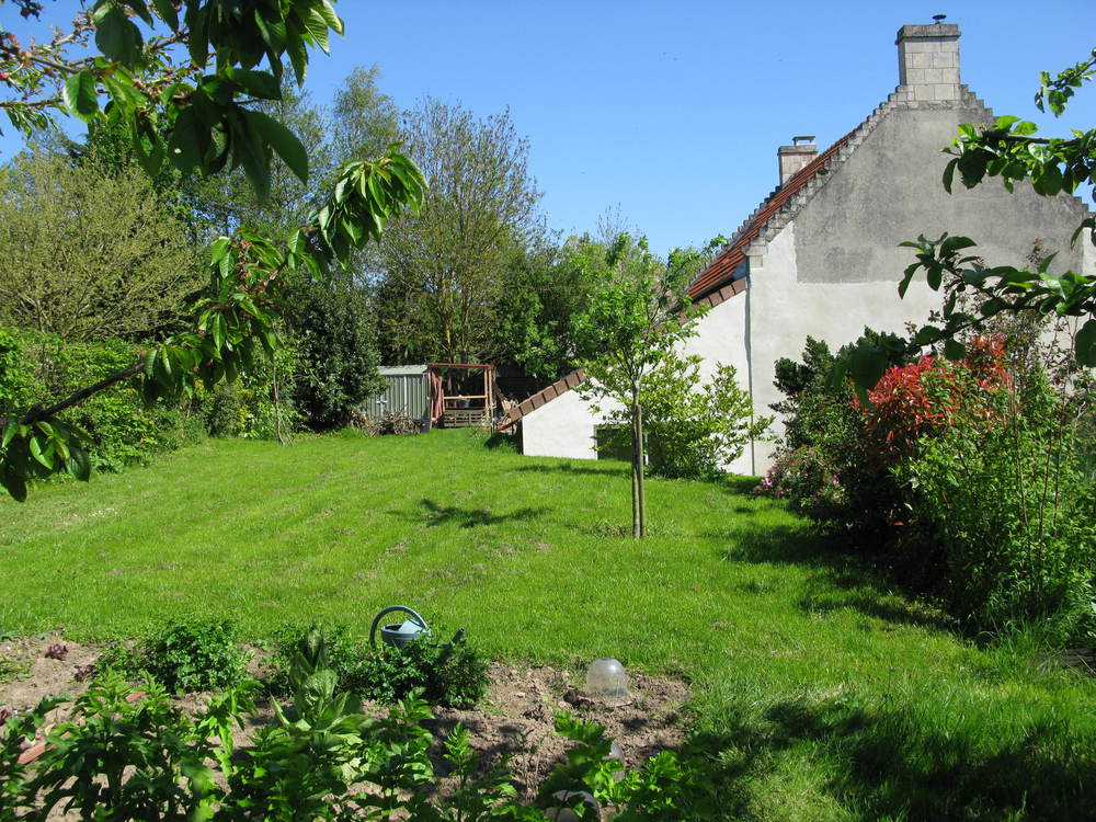 le jardin vu de côté