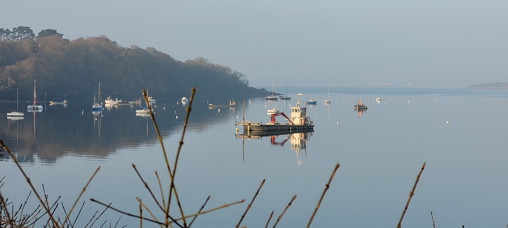 Pors Beach, petit port de Logonna