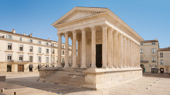 La maison carrée à Nimes