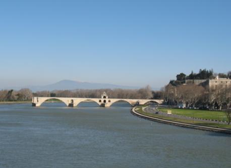 le pont d'Avignon sur le Rhône