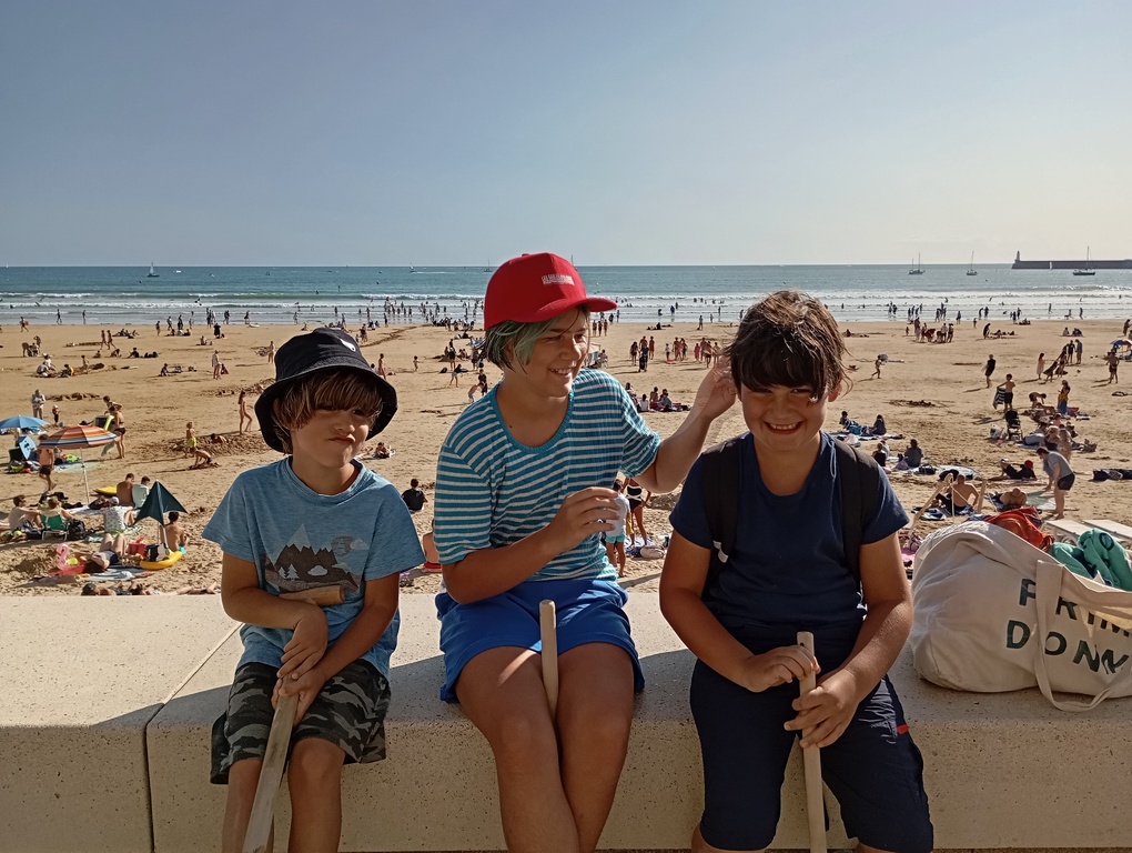 Nos enfants : Jeanne, Emilien et Gaspard