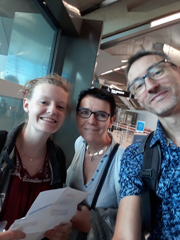 Vincent, Isabelle et Célia lors de notre voyage à Dublin en 2019