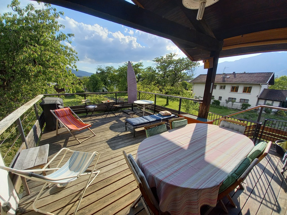 La terrasse au premier étage