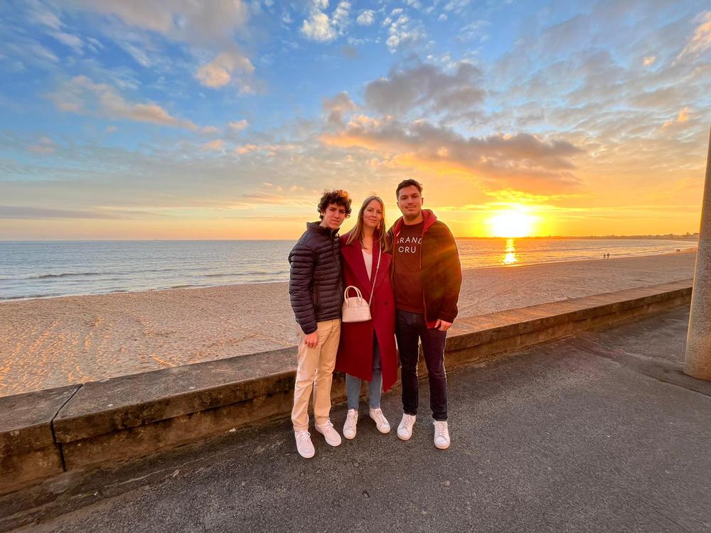 Coucher de soleil sur la baie