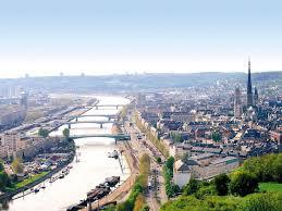 Rouen vue depuis la côte Sainte Catherine