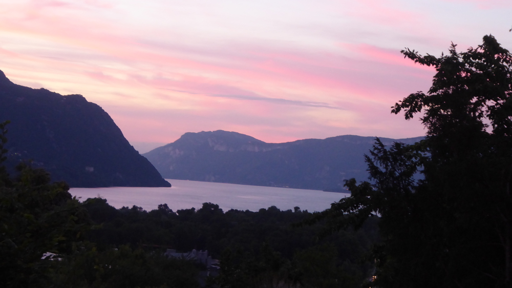 Le Lac du Bourget au couchant.