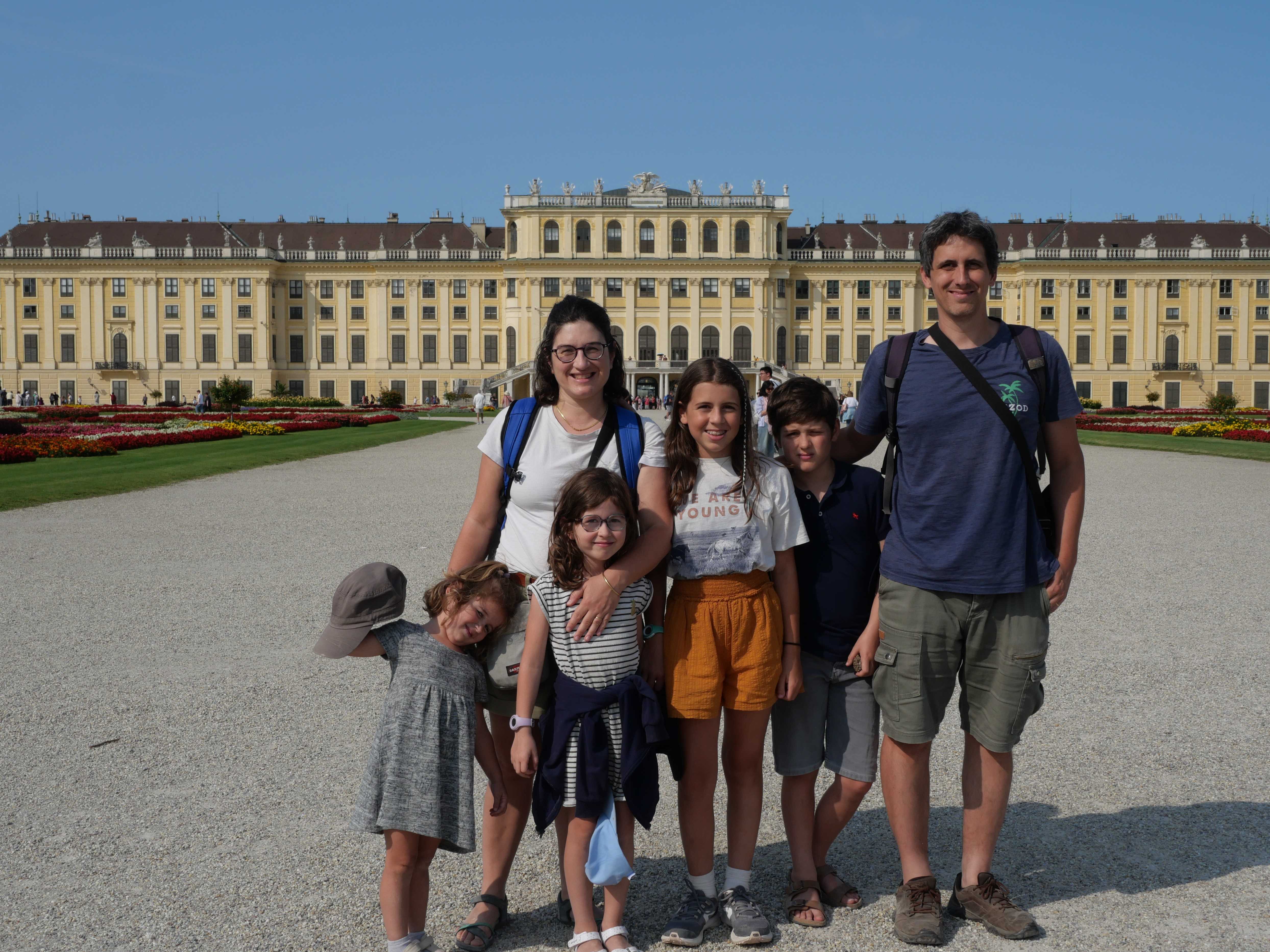 La famille l'été 2025 en échange à Vienne (Autriche)