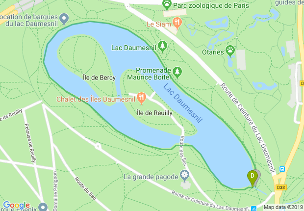 Le bois de Vincennes avec le lac