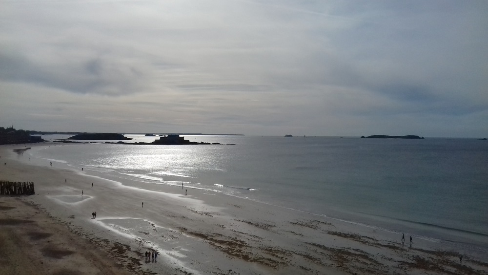 La plage du Sillon St Malo à 60Km