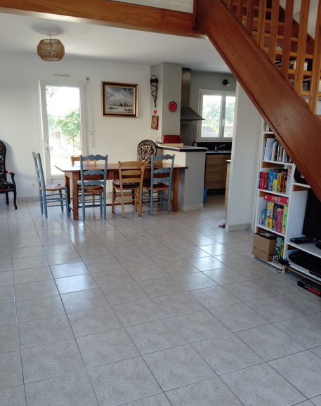 salon ouvert sur cuisine