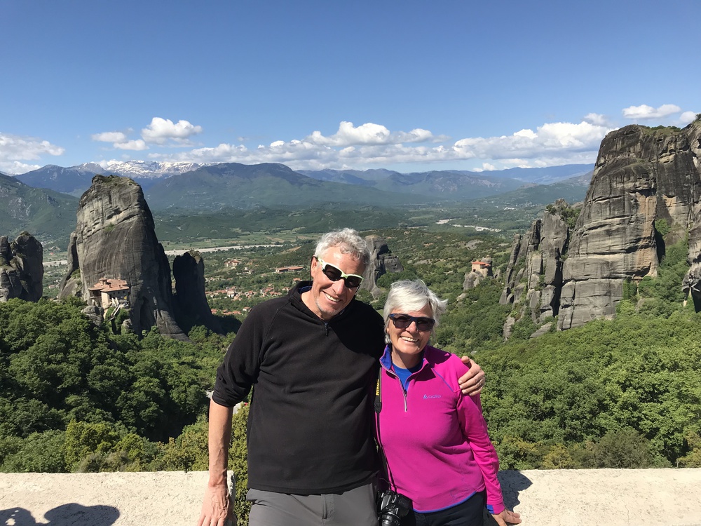 Claude et Sylvie lors d’un voyage à vélo