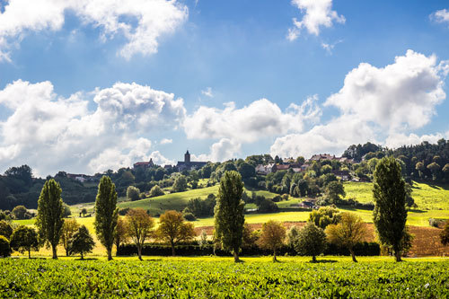 Cassel vue du village d'Oxelaere