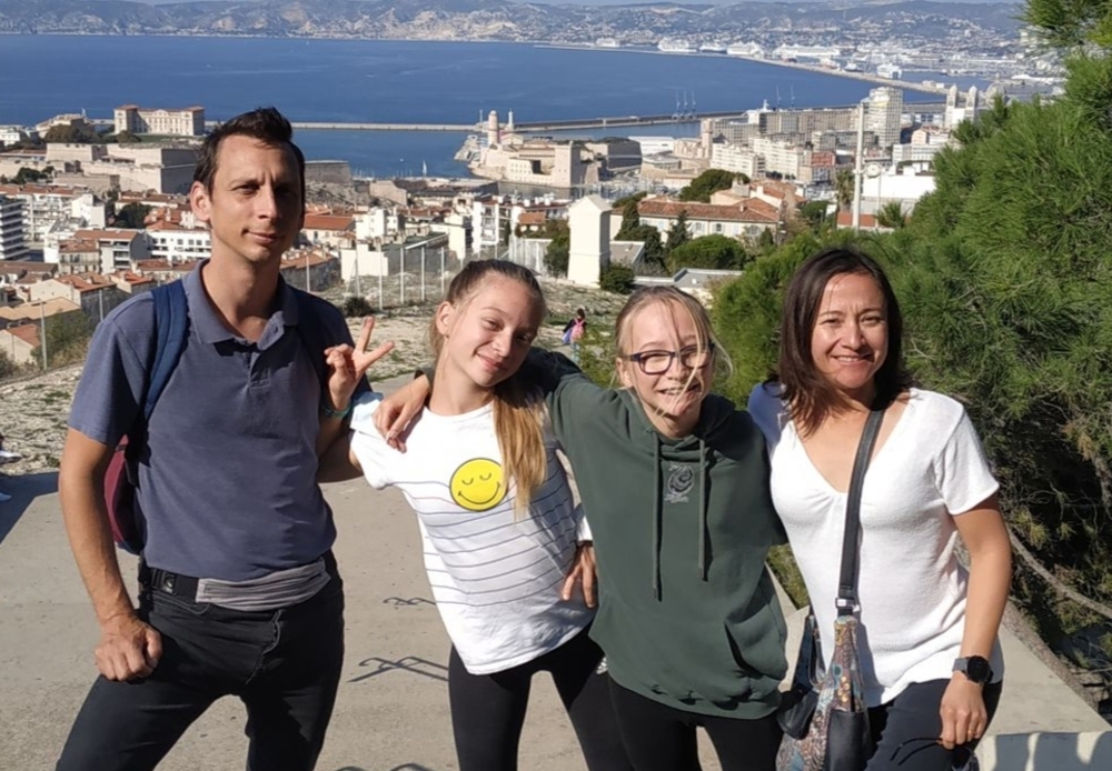 Lors d'une escapade familiale à Marseille