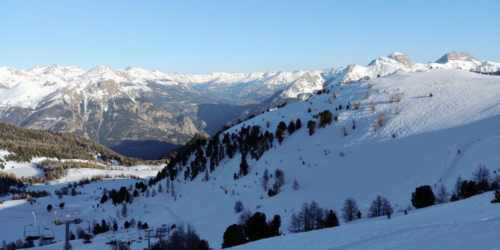 Station de Saint-Jean Monclar en hiver