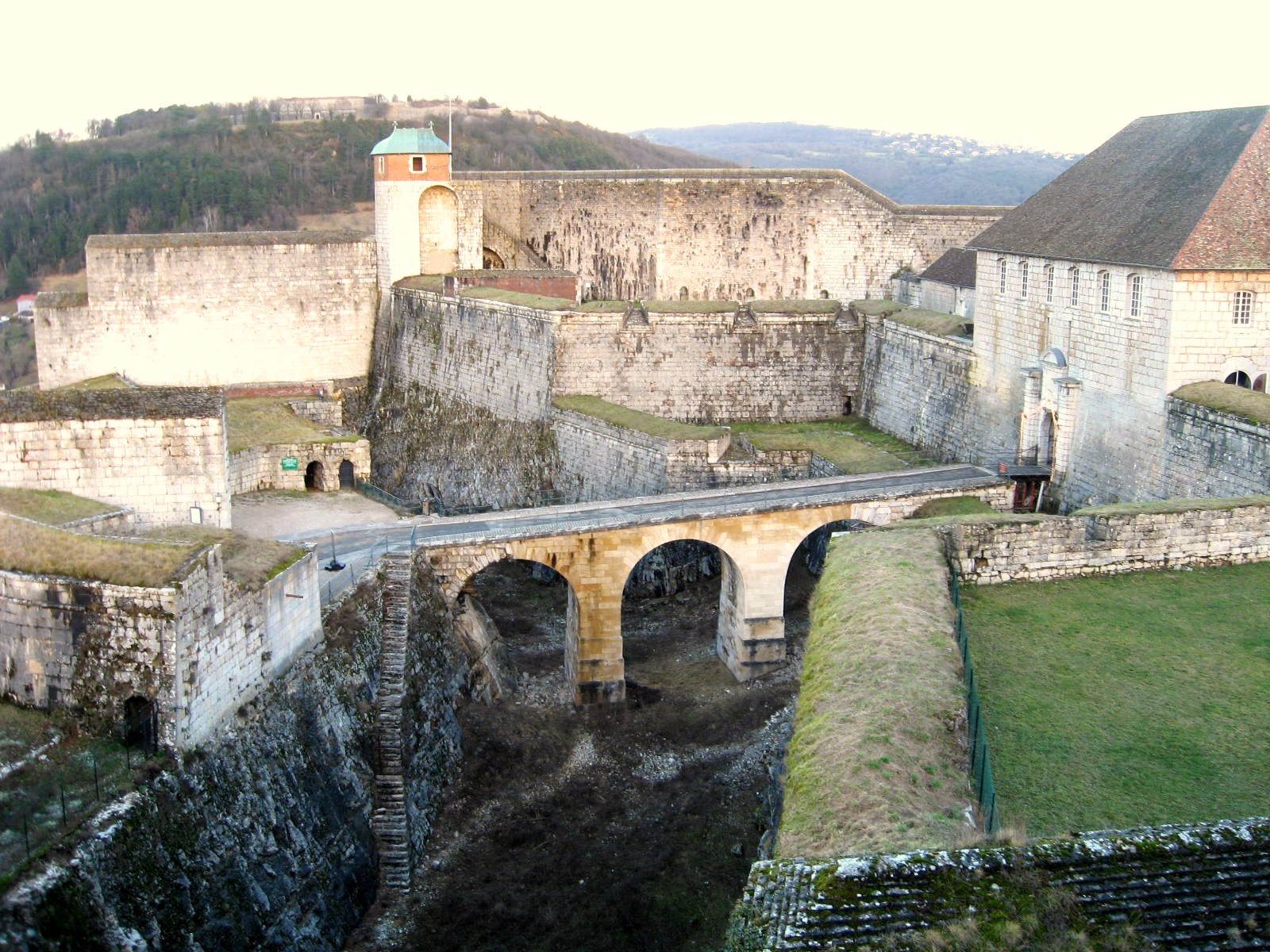 Citadelle de Besançon en hiver