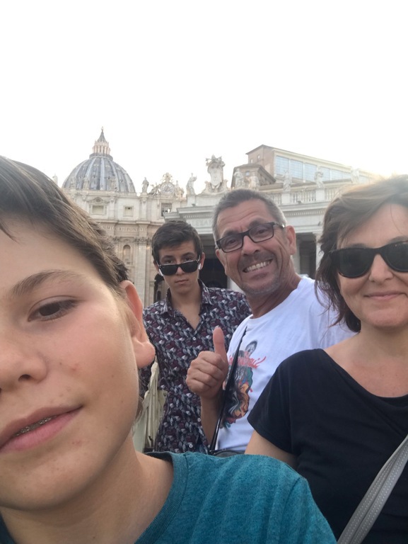 Laure, Bruno, Max and Joan en Italie