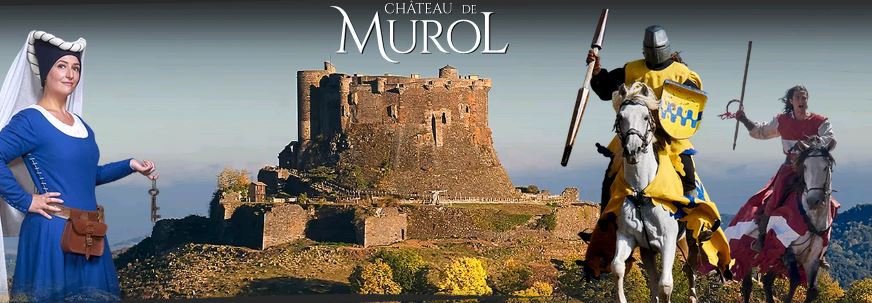 chateau médiéval et animations rapaces, joutes équestres à Murol
