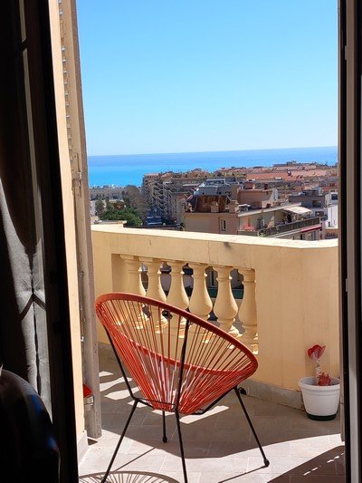 balcon et vue mer