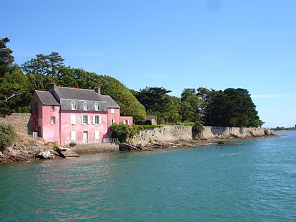 La Maison Rose à Séné. Repère Maritime de la Rivière de Vannes