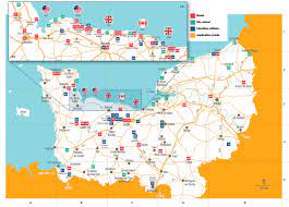 Carte plages du débarquement