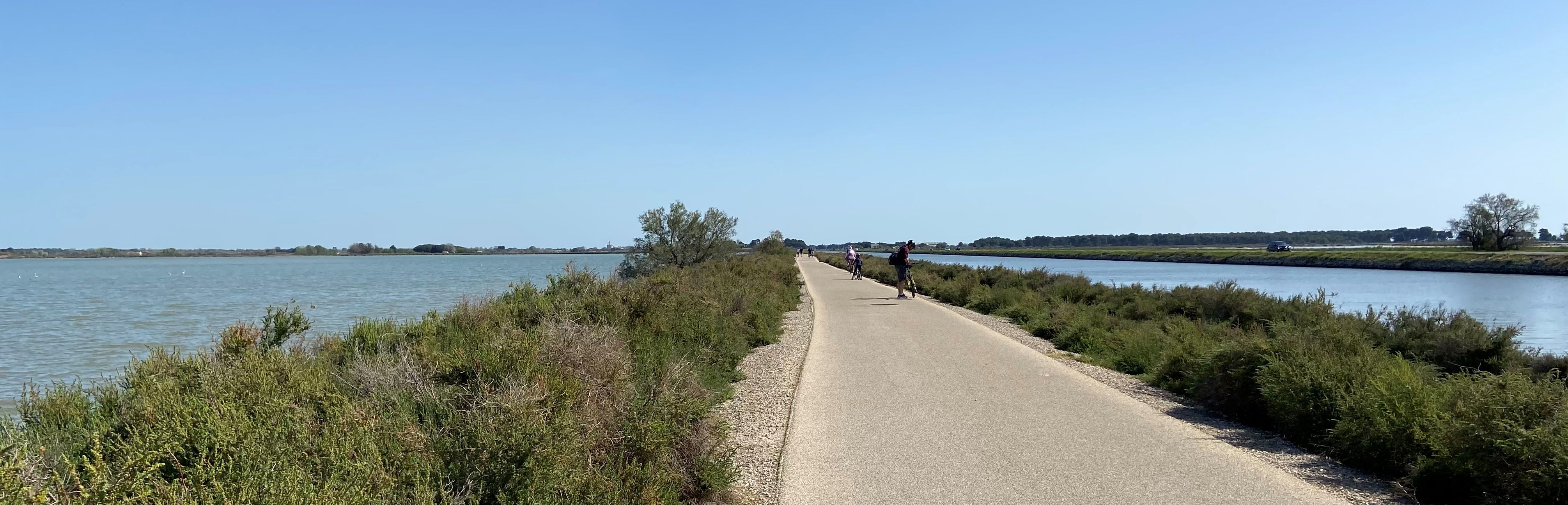 piste cyclable entre le Grau-du-Roi et Aigues-Mortes