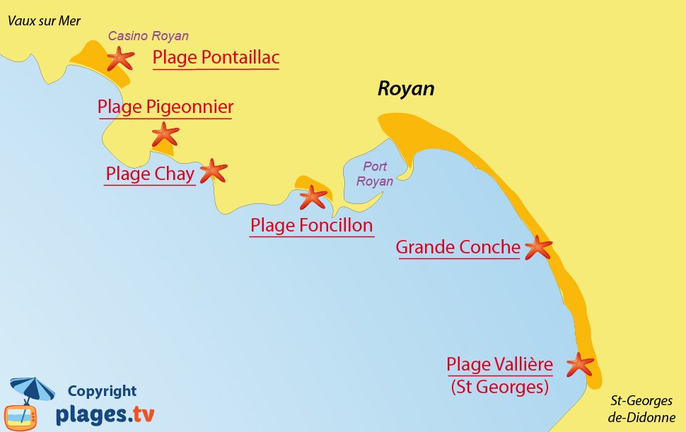 Les 5 plages de Royan
